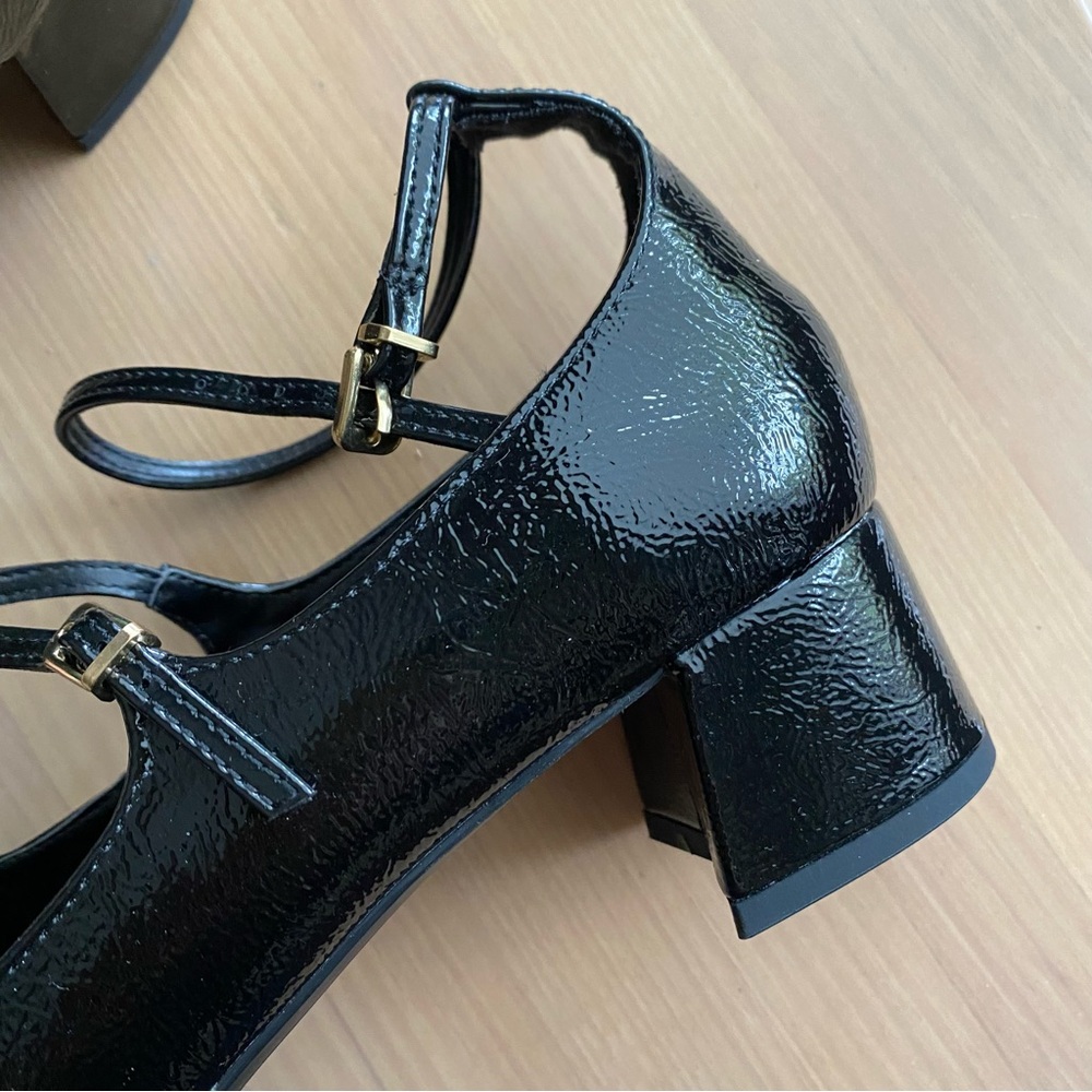 Zara black patent strappy maryjane heels - Picture 10 of 15